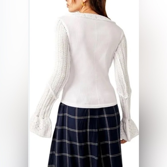 NWT FREE PEOPLE CUFFING SEASON TOP - Picture 3 of 13